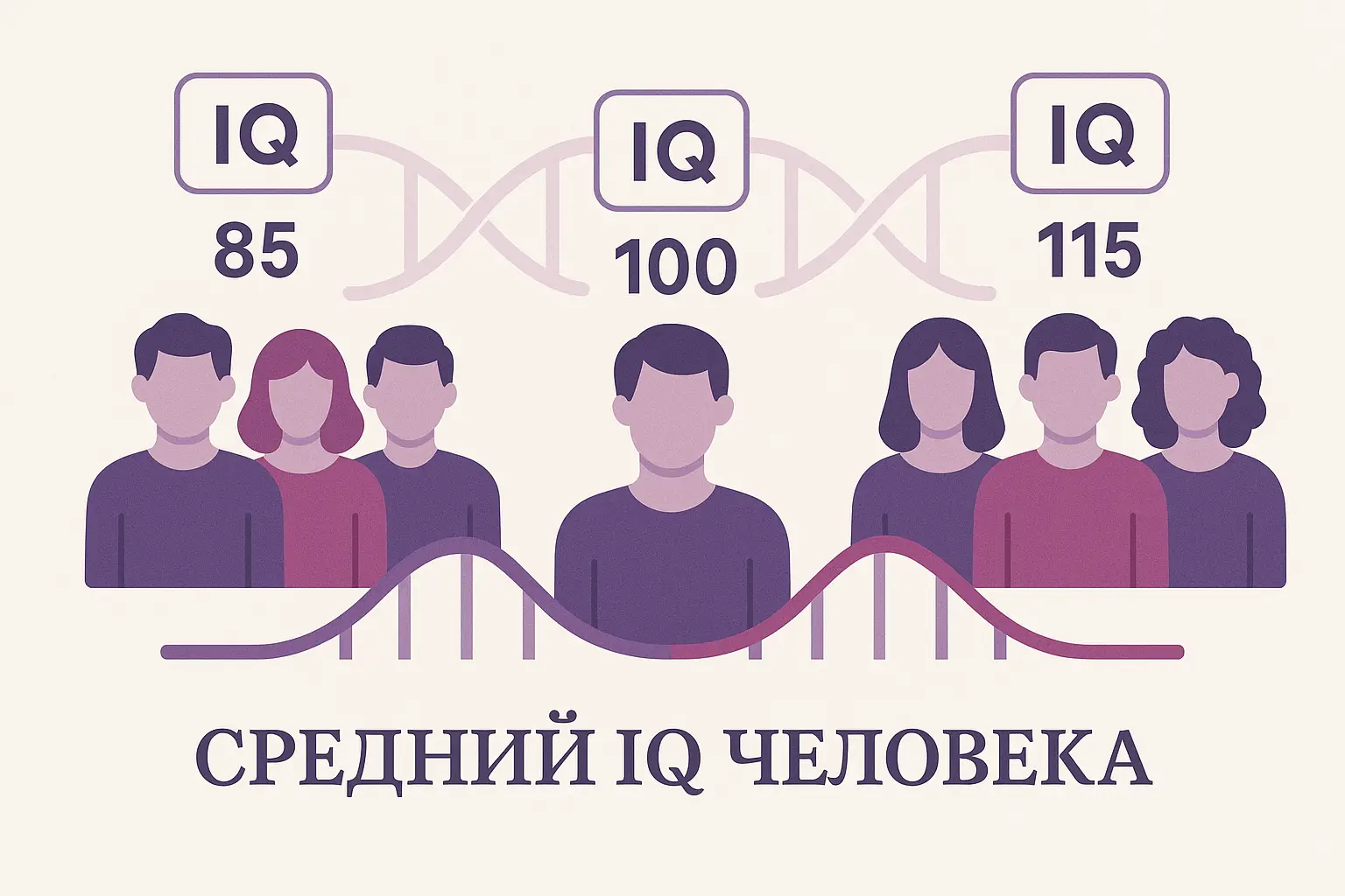 Средний IQ человека